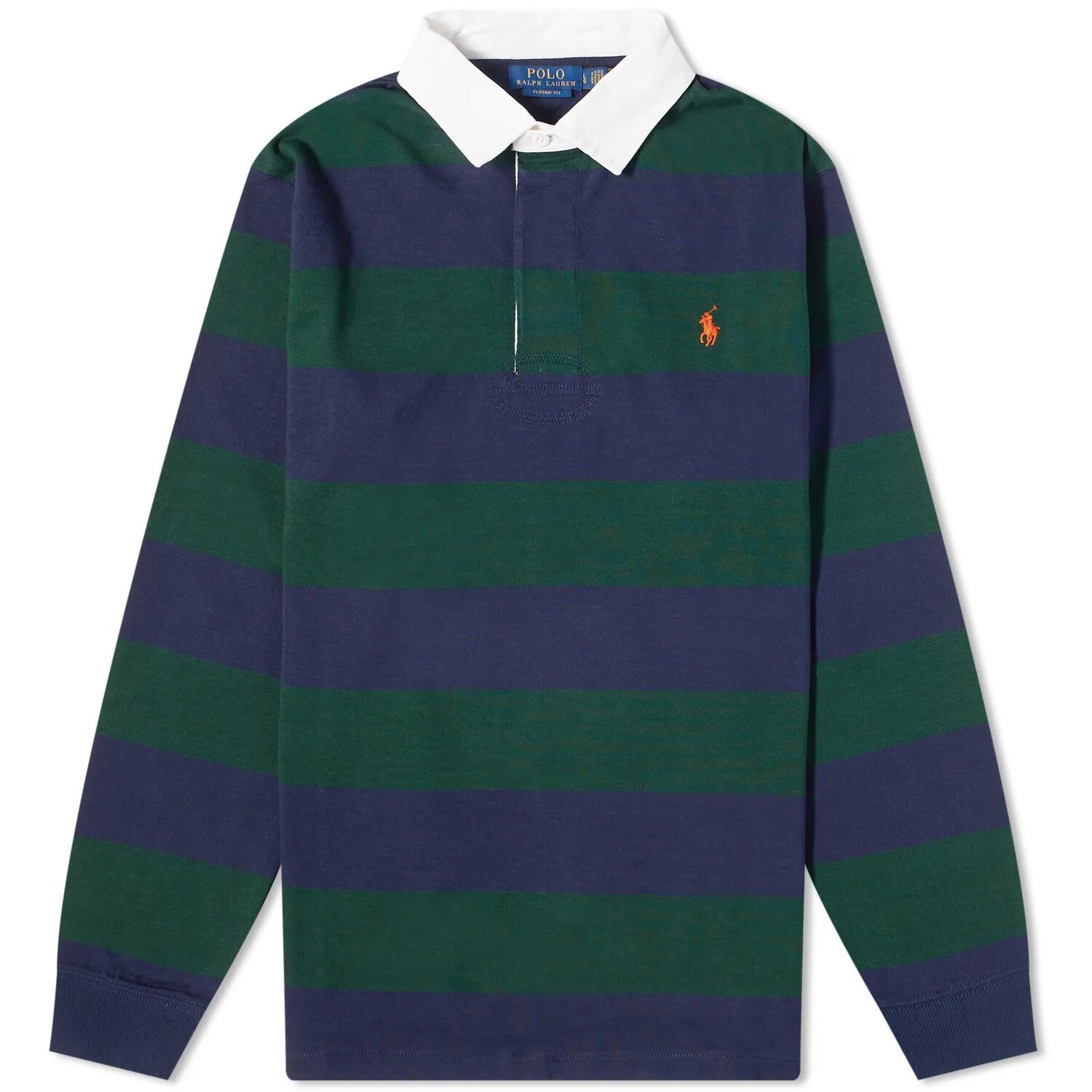 

Поло Polo Ralph Lauren Stripe Rugby, синий/зеленый