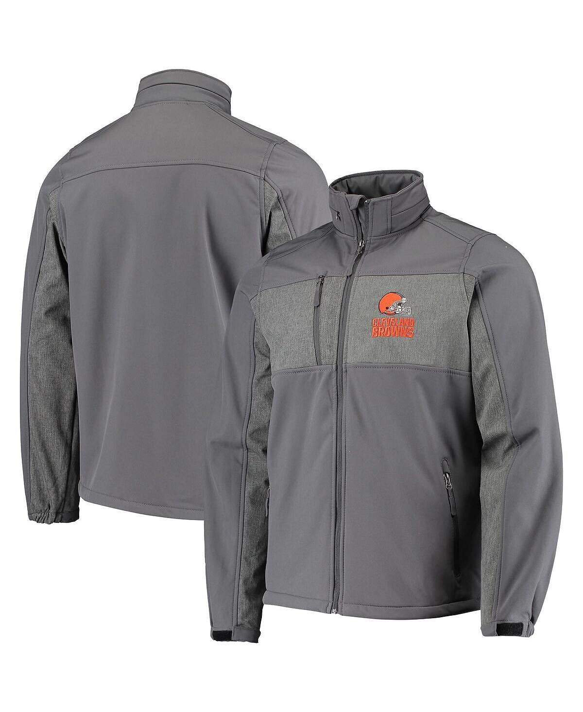 

Мужская куртка graphite cleveland browns circle zephyr softshell с молнией во всю длину Dunbrooke