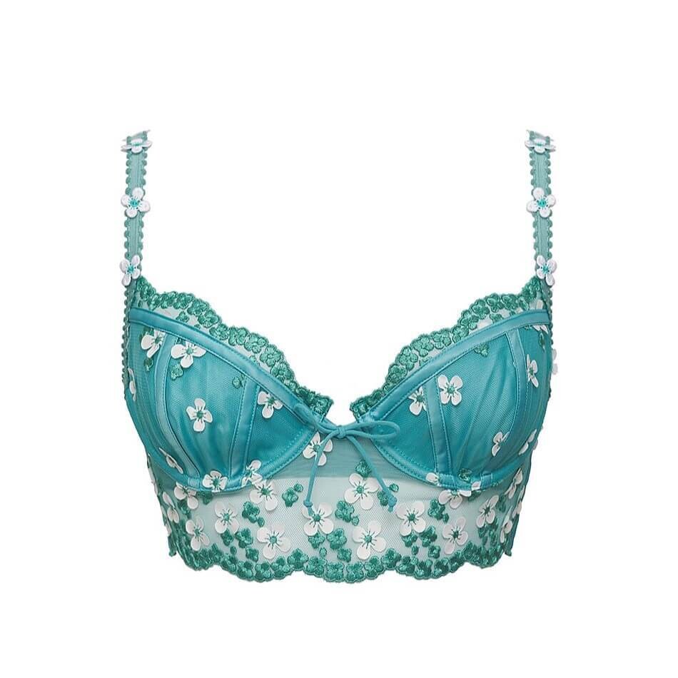 

Бюстгальтер с вышивкой For Love & Lemons Daisy, нефрит