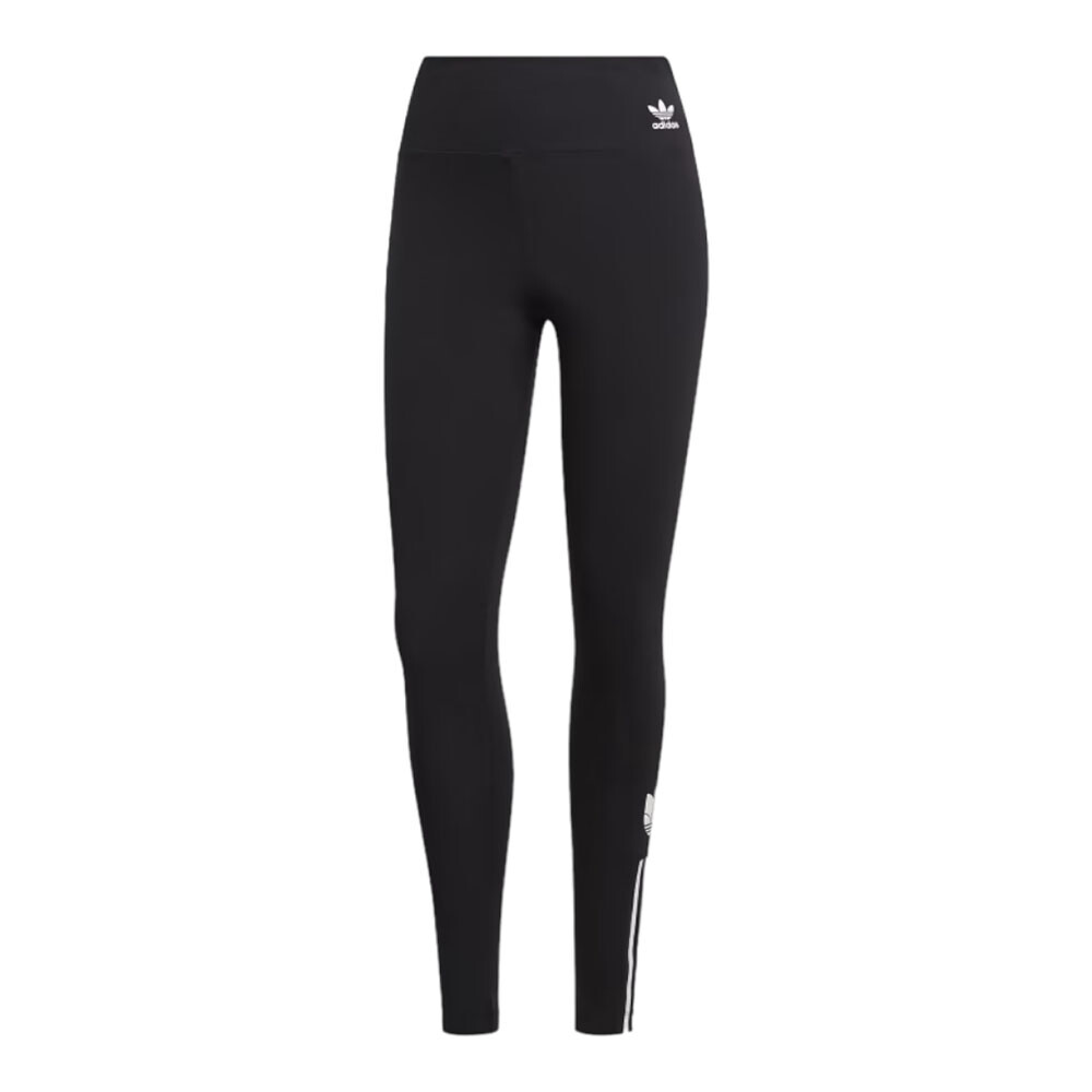 Тайтсы Adidas Originals Adicolor 3d Trefoil High-waisted, черный цена и фото