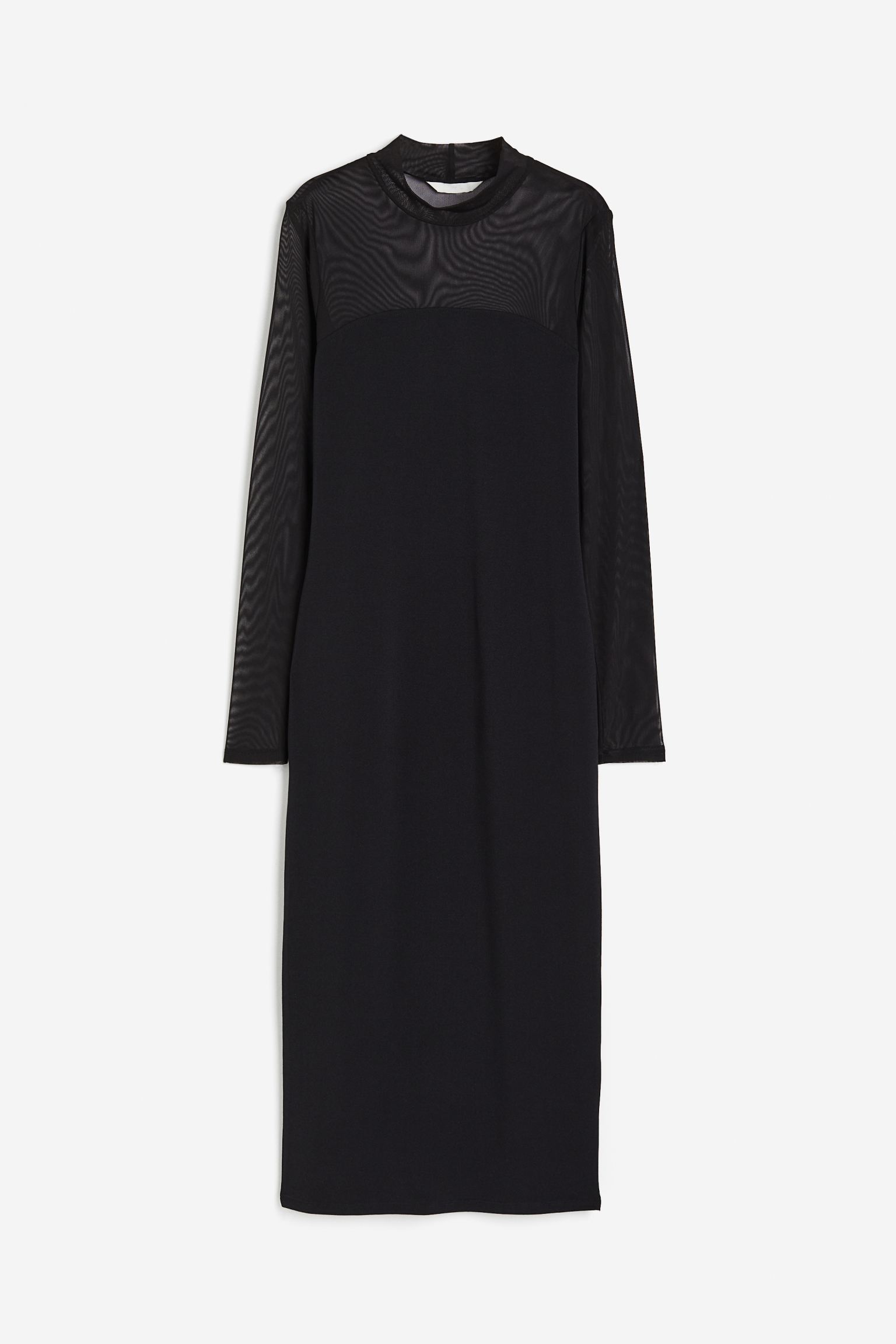 цена Платье H&M Stand-up Collar, черный