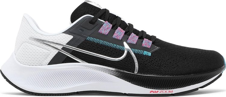 Nike Air Zoom Pegasus 38 Black Metallic Silver CDEK.Shopping