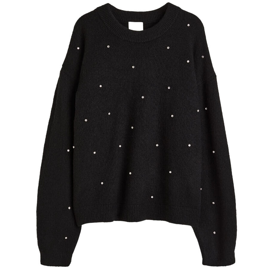 

Джемпер H&M Everyday Fashion Beaded, черный