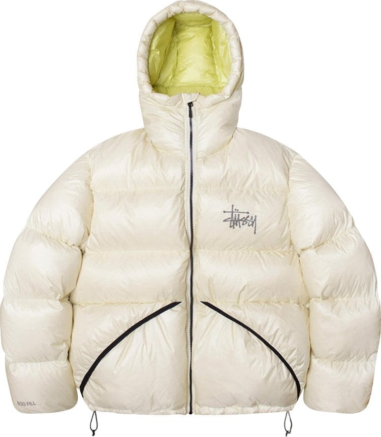 Парка Stussy Micro Ripstop Down Parka 'Bone', кремовый – заказать