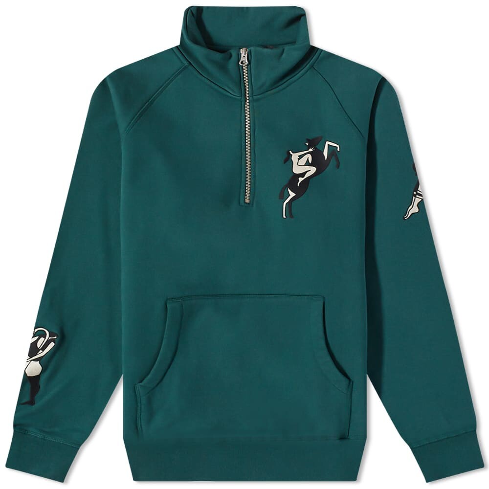 

Толстовка By Parra Life Experience Half Zip Sweat, Синий
