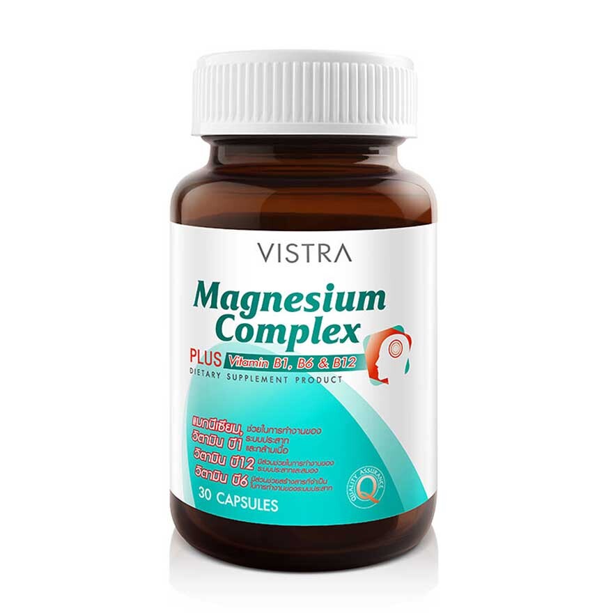

Магний Vistra Complex Plus Vitamin B1, B6 & B12, 30 капсул