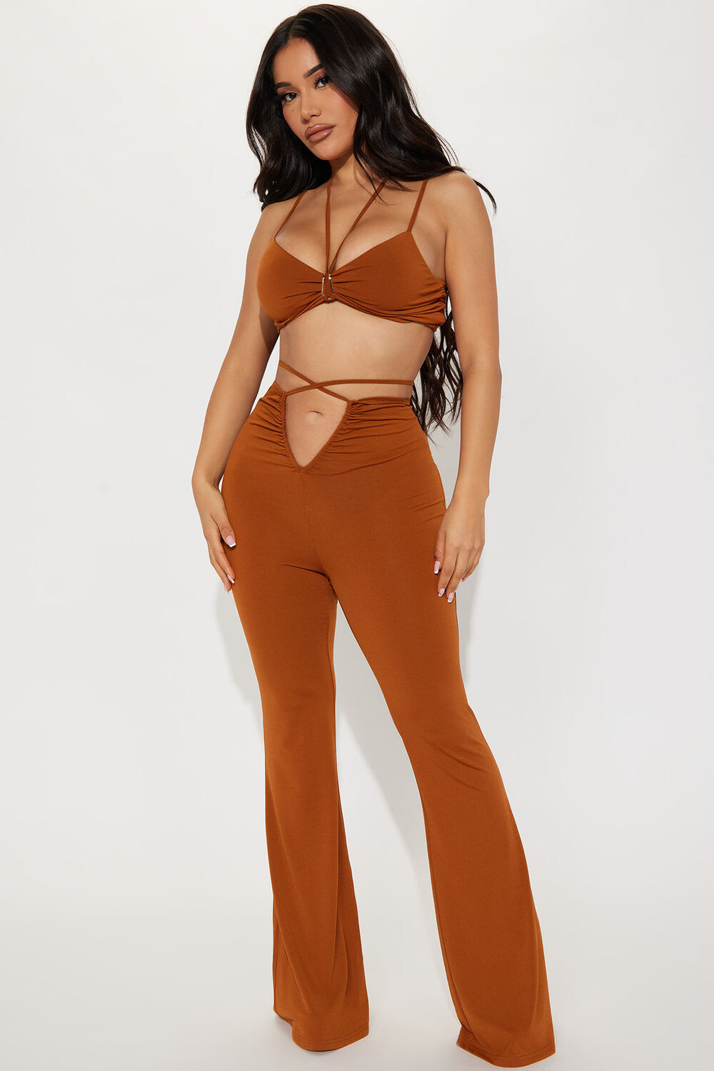 

Брюки Fashion Nova MTP5691FN, ржавчина, Коричневый