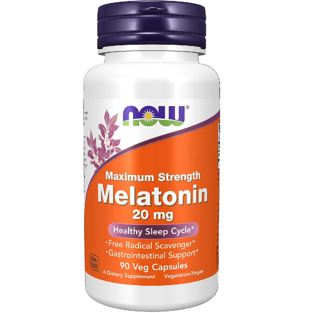 Мелатонин NOW Supplements 20 мг, 90 капсул