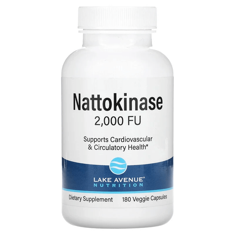 Наттокиназа, 2000 FU, 180 растительных капсул, Lake Avenue Nutrition