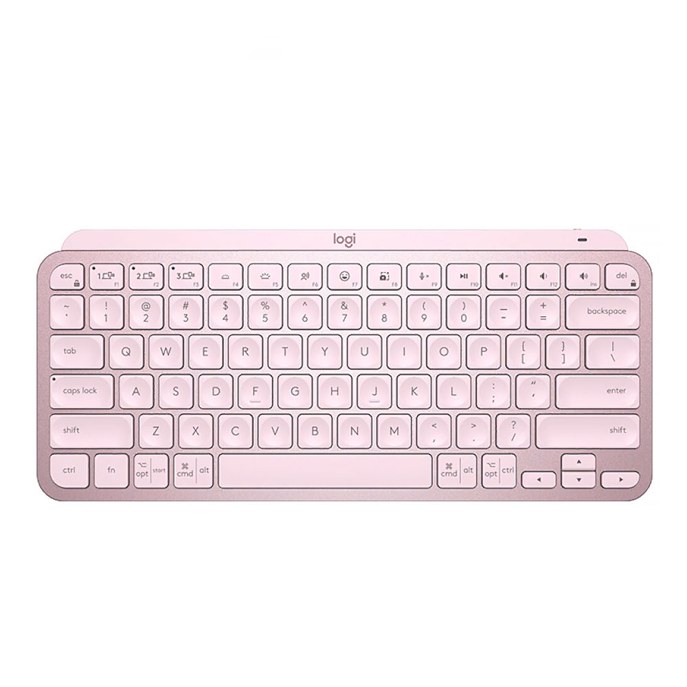 Клавиатура Logitech MX Keys Mini, беспроводная, английская раскладка US, розовый клавиатура logitech pop keys white bluetooth usb