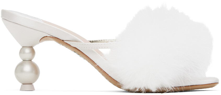 

Босоножки на каблуке Off-White Delicia Marabou Sophia Webster