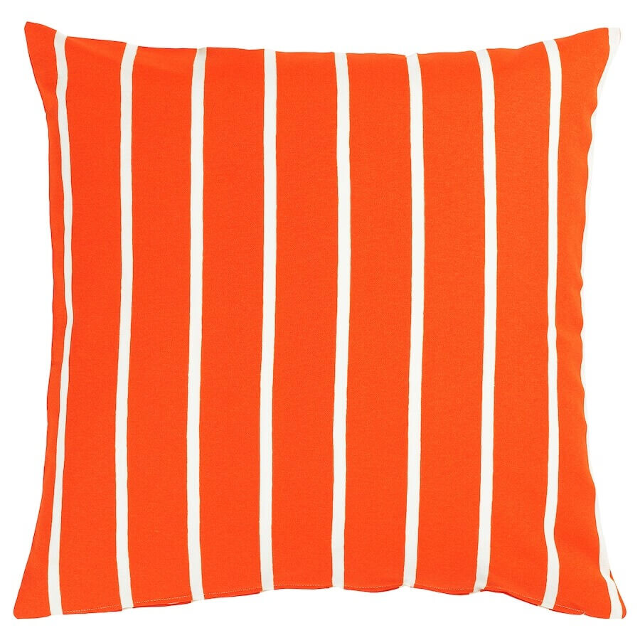

Наволочка Ikea Nickfibbla, 50*50 см, оранжевый/белый