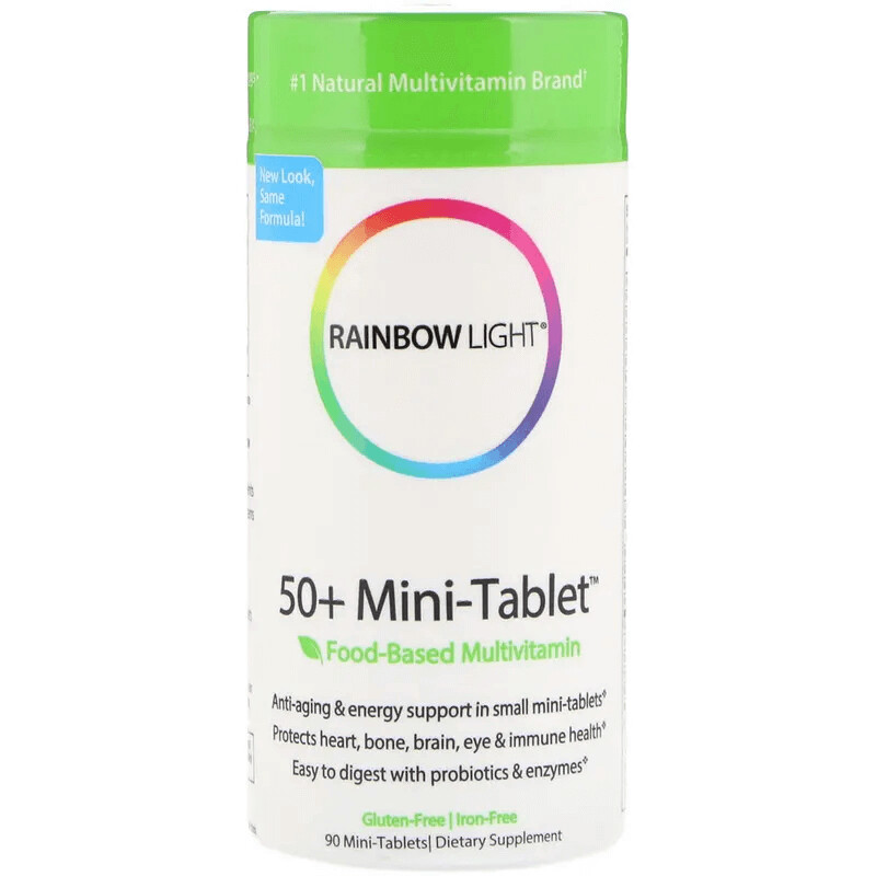 

Мультивитамины на пищевой основе 90 мини-таблеток, Rainbow Light