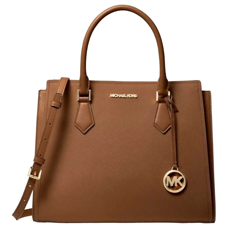 

Сумка-тоут Michael Kors Hope Leather, коричневый