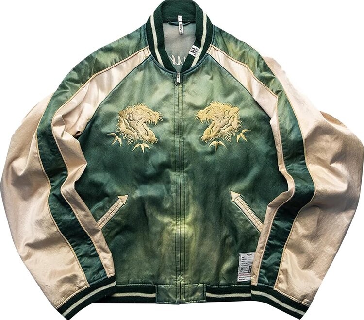 

Куртка Maison Mihara Yasuhiro Sukajan Souvenir Jacket 'Green', зеленый