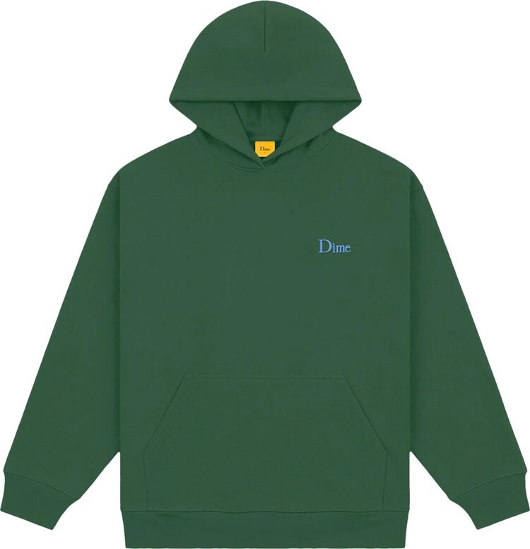 

Худи Dime Classic Small Logo Hoodie 'Rainforest', зеленый