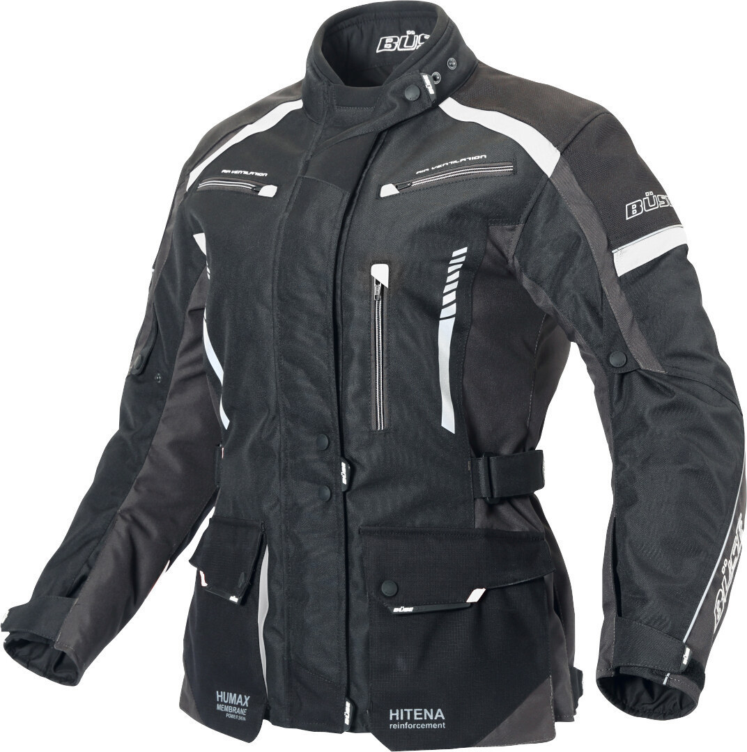Куртка текстильная мотоциклетная женская Büse Torino II, черный мотоциклетная текстильная куртка torino ii büse черный темно серый
