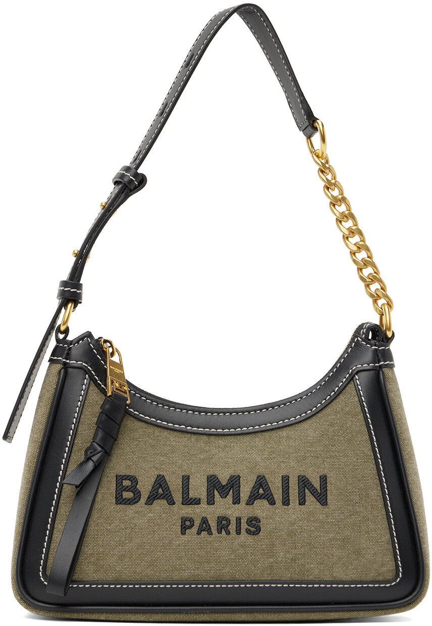 

Черно-серо-коричневая сумка B-Army Balmain