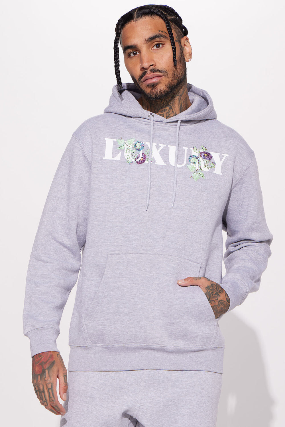 

Худи Fashion Nova TFAF1383, серый