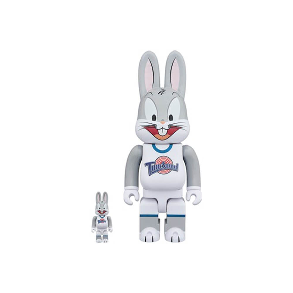 Фигурка Bearbrick x Space Jam Rabbrick Bugs Bunny 100% & 400% Set, серый фигурка bearbrick rabbrick fragment clear 400% красный