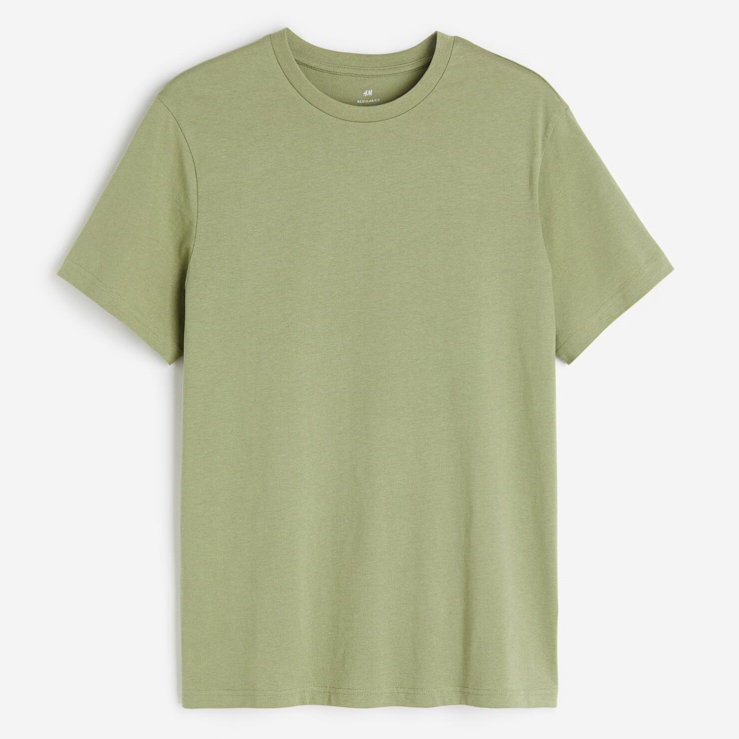 

Футболка H&M Regular Fit, хаки