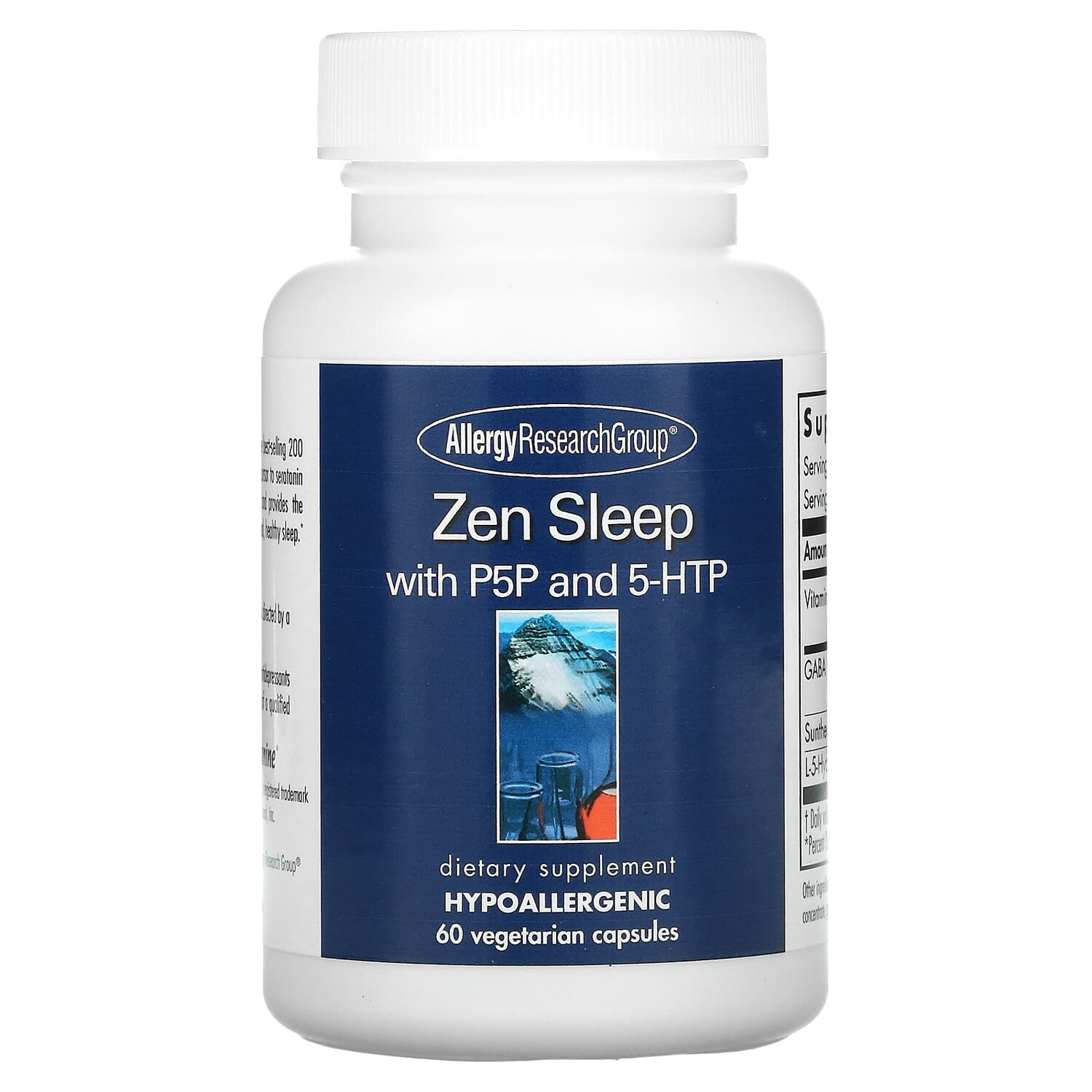 

Снотворное Zen Sleep с P5P и 5-HTP, 60 вегетарианских капсул, Allergy Research Group