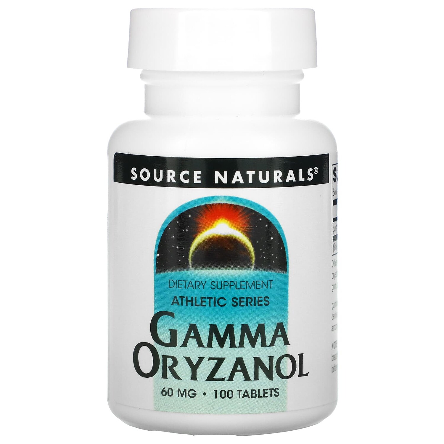 

Athletic Series, гамма-оризанол, 60 мг, 100 таблеток, Source Naturals
