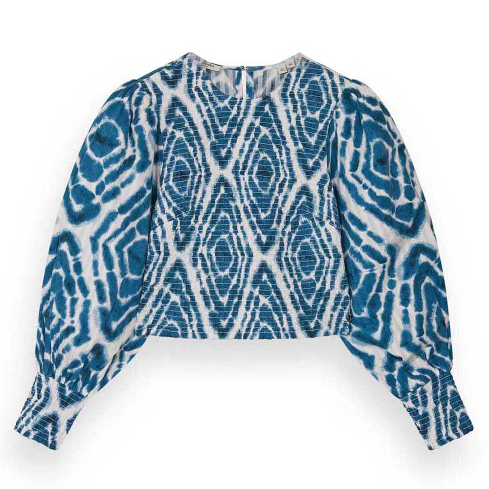 

Блузка Scotch & Soda Smocked, разноцветный