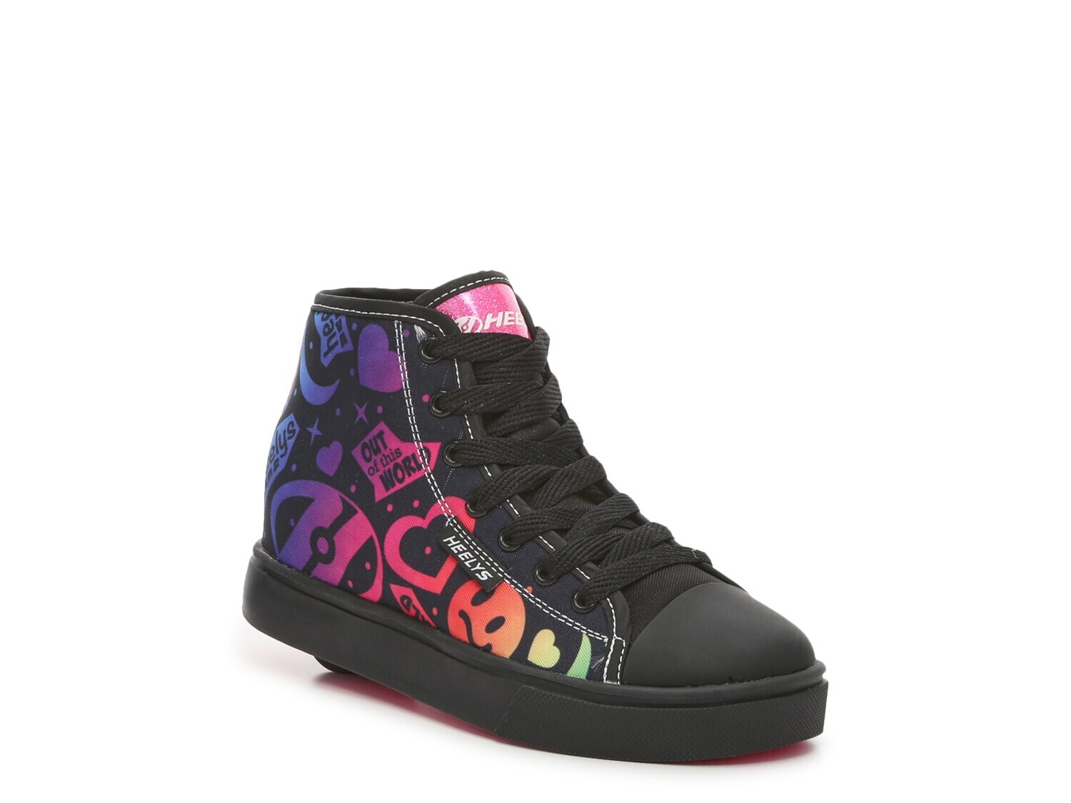 

Кроссовки Heelys Veloz высокие для скейтбординга, черный/синий/красный