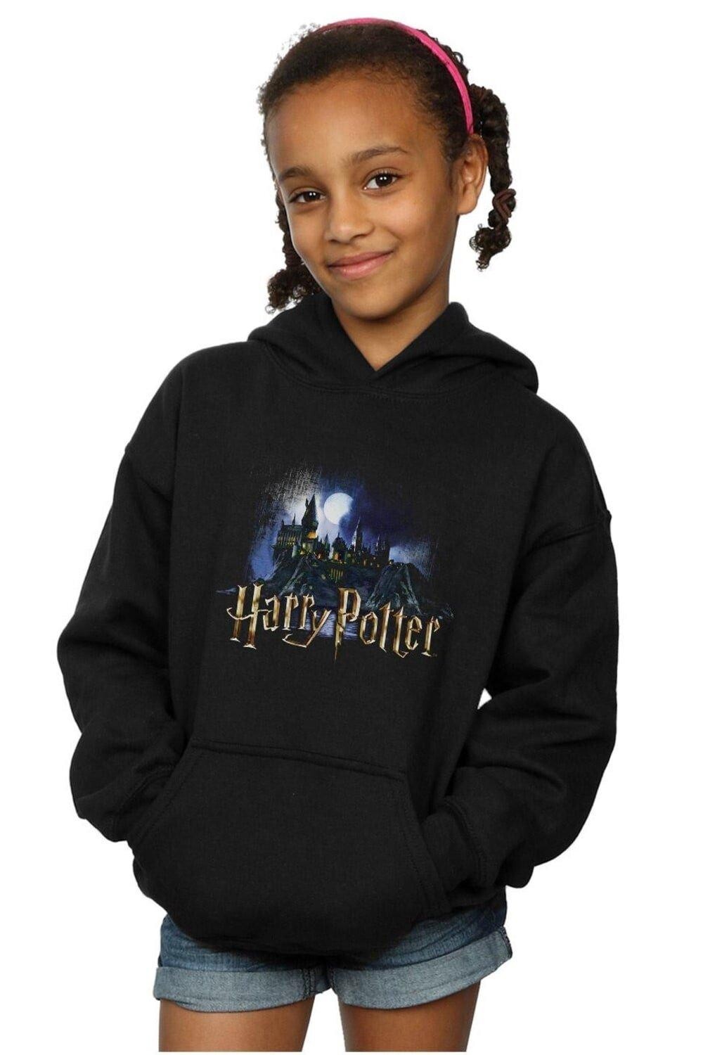 

Толстовка с замком Хогвартса Harry Potter, черный