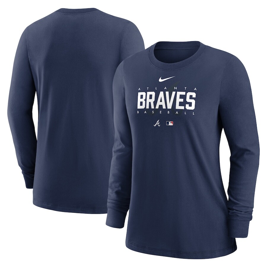 

Футболка с длинным рукавом Nike Atlanta Braves, нави