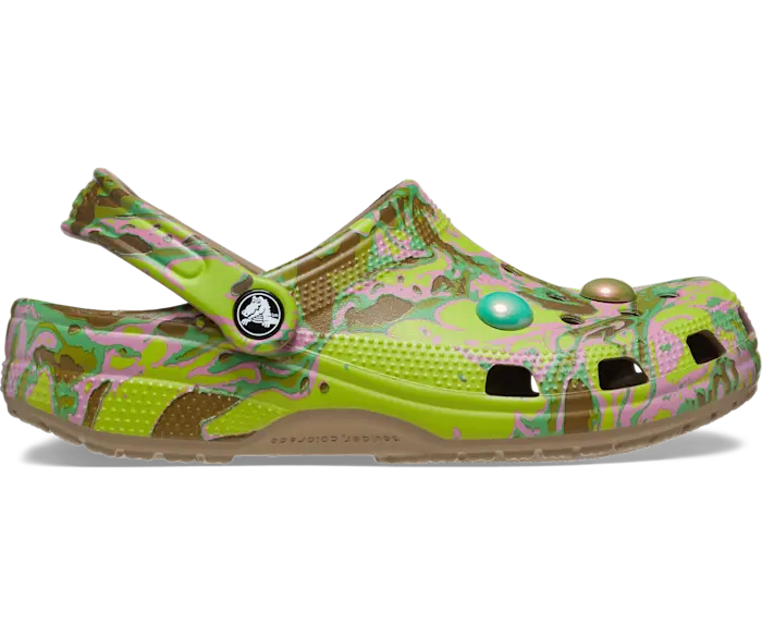 

Классические сабо Bubble Marble Crocs мужские, цвет Khaki / Multi