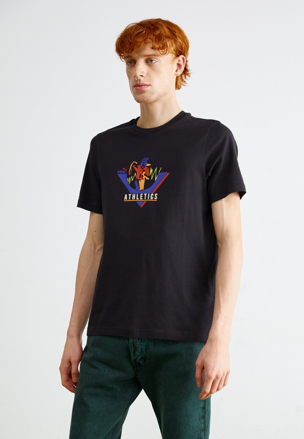 

Футболка с принтом Graphics Athletics Tee Puma, черный