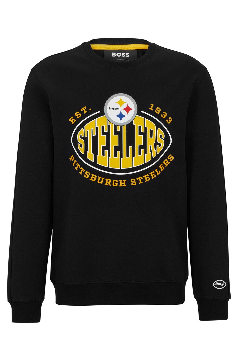 Свитшот Boss X Nfl Cotton-blend With Collaborative Branding, Steelers