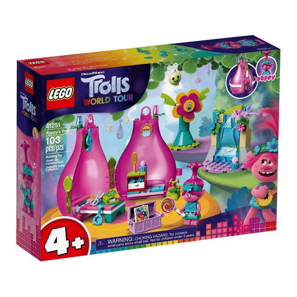 Конструктор LEGO Trolls 41251 Домик-бутон Розочки - фото