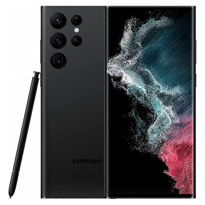 смартфон samsung galaxy s22 ultra 8 128gb белый Смартфон Samsung Galaxy S22 Ultra 12/512GB, черный