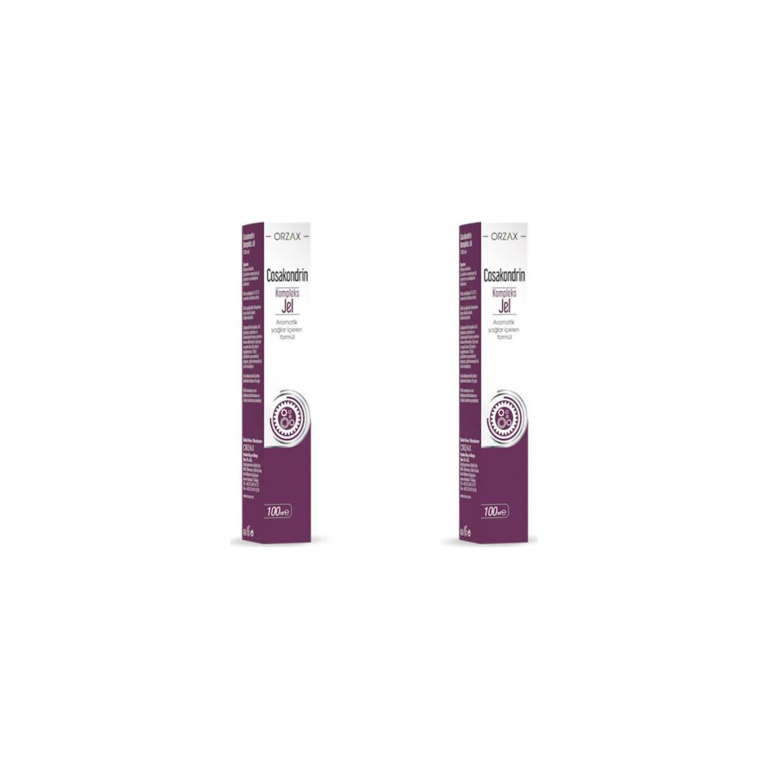 Косахондрин гель комплекс Orzax, 2 упаковки по 100 мл гель для моделирования для волос concept art touch gel elastic 100 мл