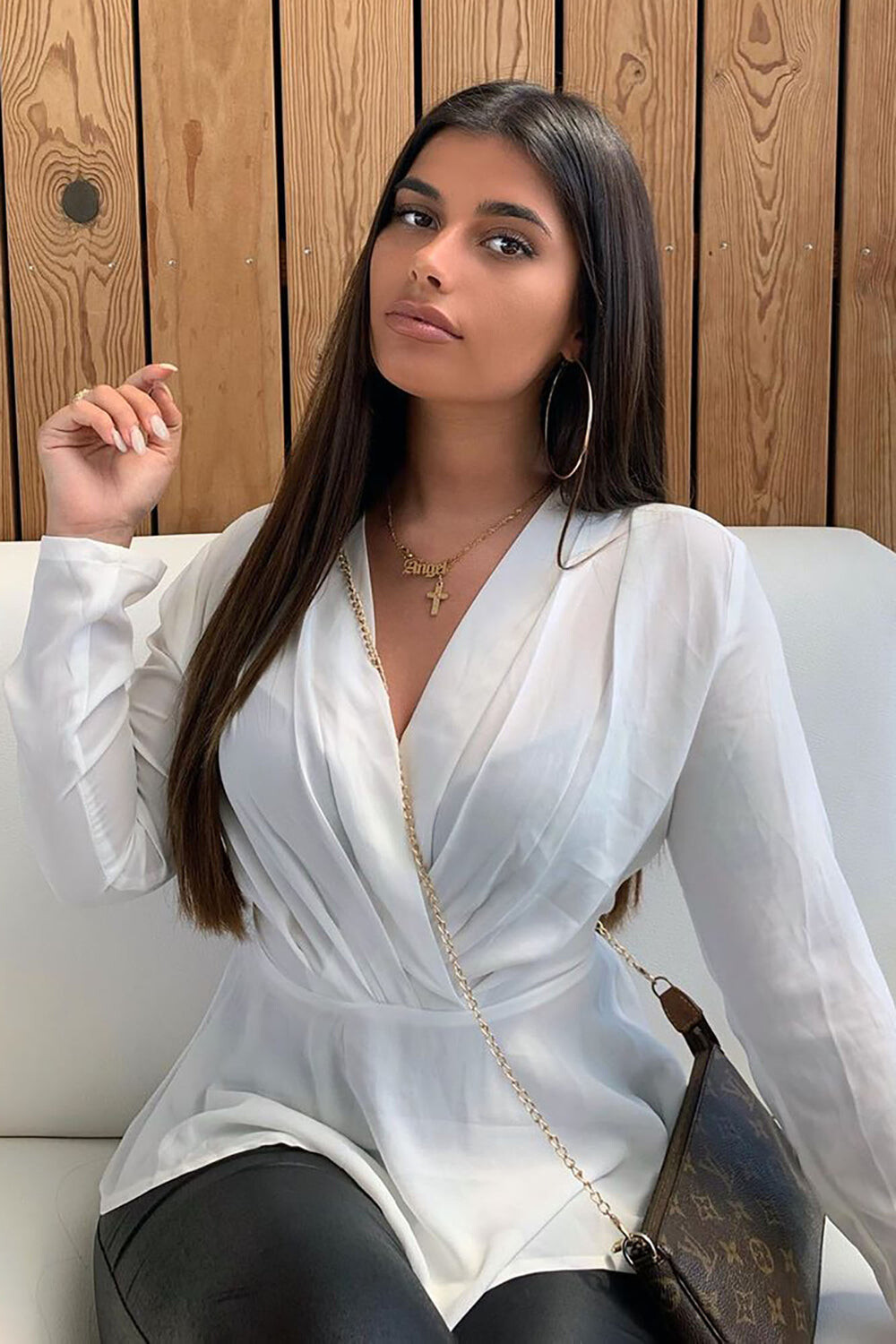 

Блузка Fashion Nova 1234800FN, белый