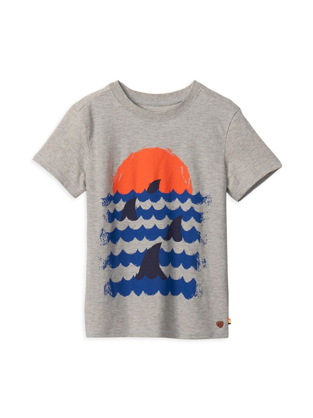 

Футболка с рисунком Sunset Fins для маленьких мальчиков и мальчиков Hatley, серый