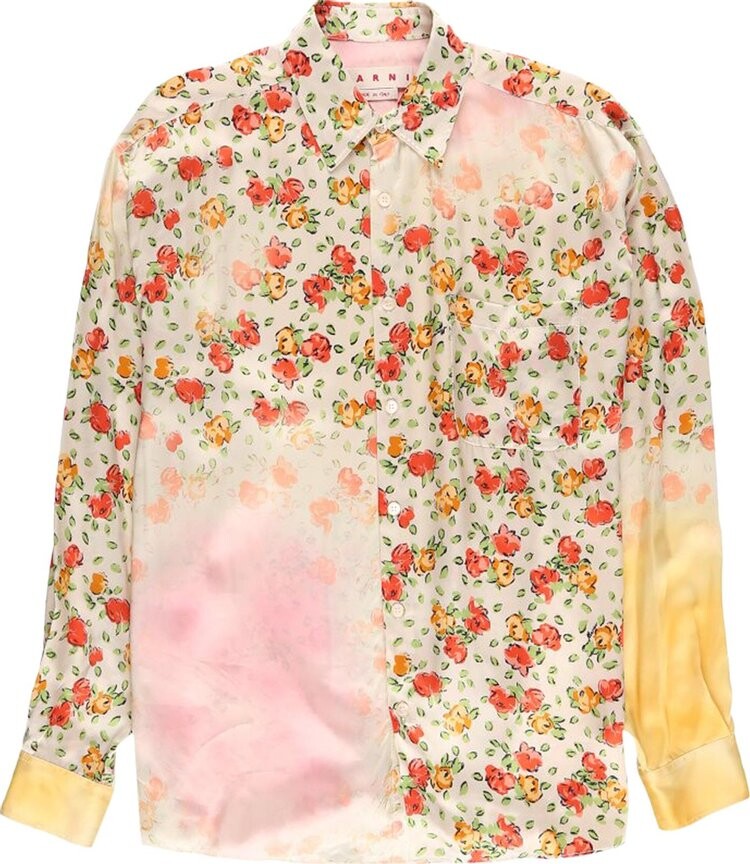 

Рубашка Marni Honeyglazed Daybreak Shirt 'Pearl', разноцветный