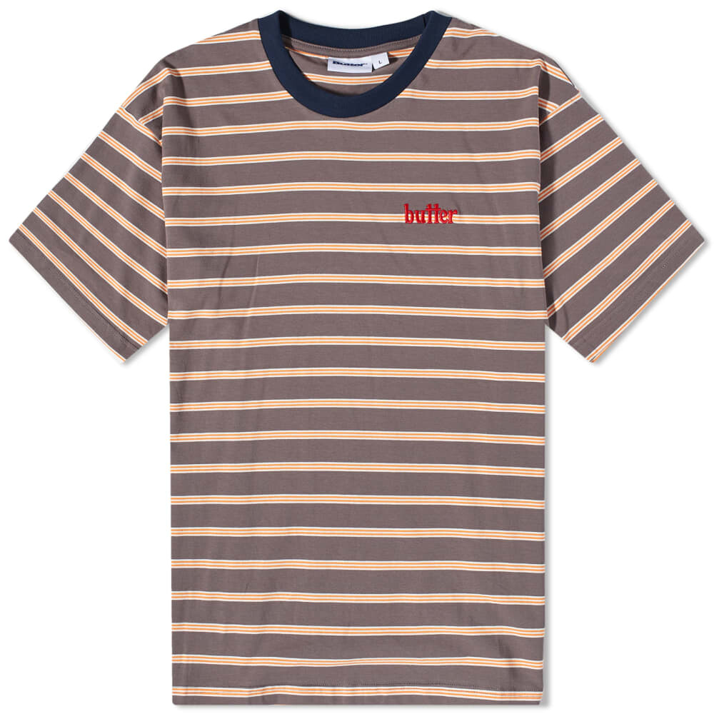 

Футболка Butter Goods Hyde Stripe Tee, Серый