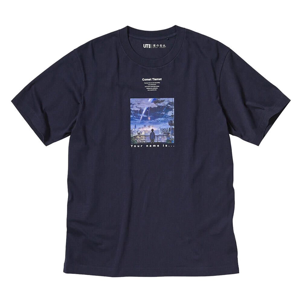 

Футболка Uniqlo UT Makoto Shinkai Films Collection (Your Name), темно-синий