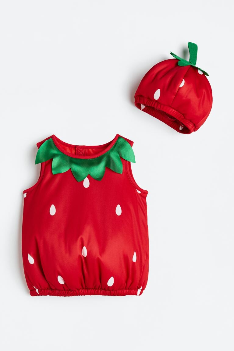 

Маскарадный костюм Клубнички H&M, красный/клубничный