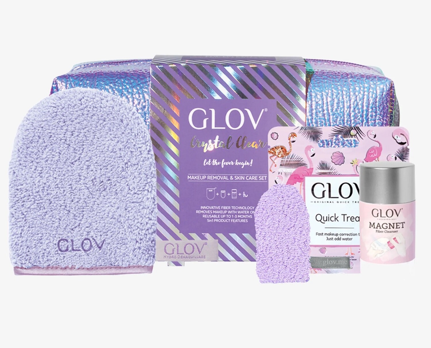 

Набор уходовой косметики Glov Crystal Clear, 4 предмета