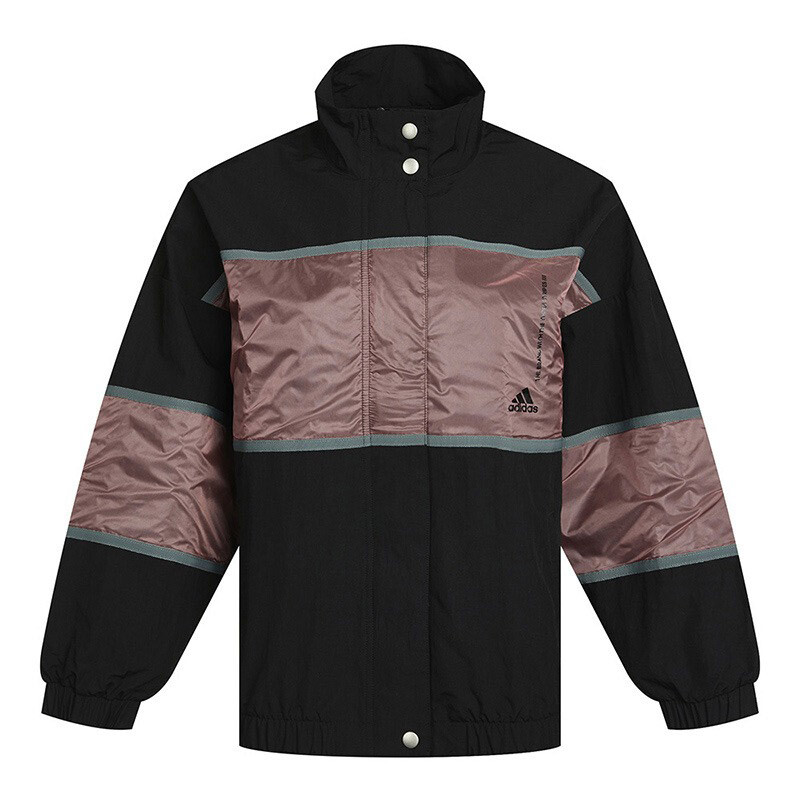 

Куртка Adidas Sportswear Casual Woven Stand-up Collar, черный/мультиколор