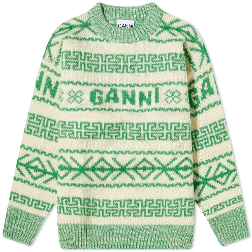

Джемпер GANNI Pullover Logo Pattern Jumper