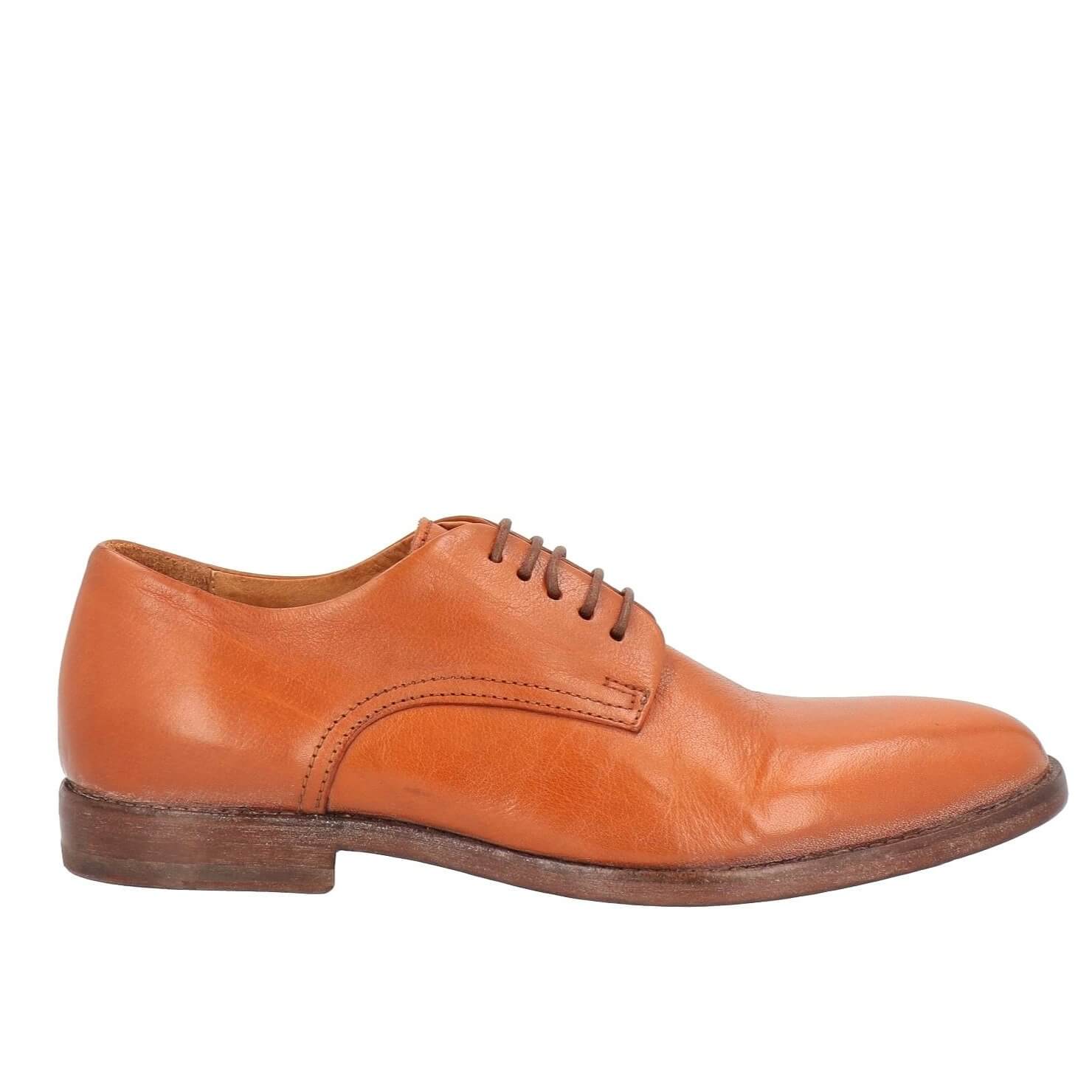 Туфли Moma Laced, оранжево-коричневый замшевые туфли дерби на подошве с выступами emiliano baccarini черный