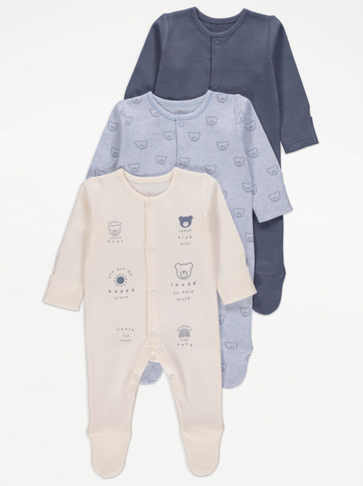

Комплект из 3 комбинезонов для сна Little Bear George.