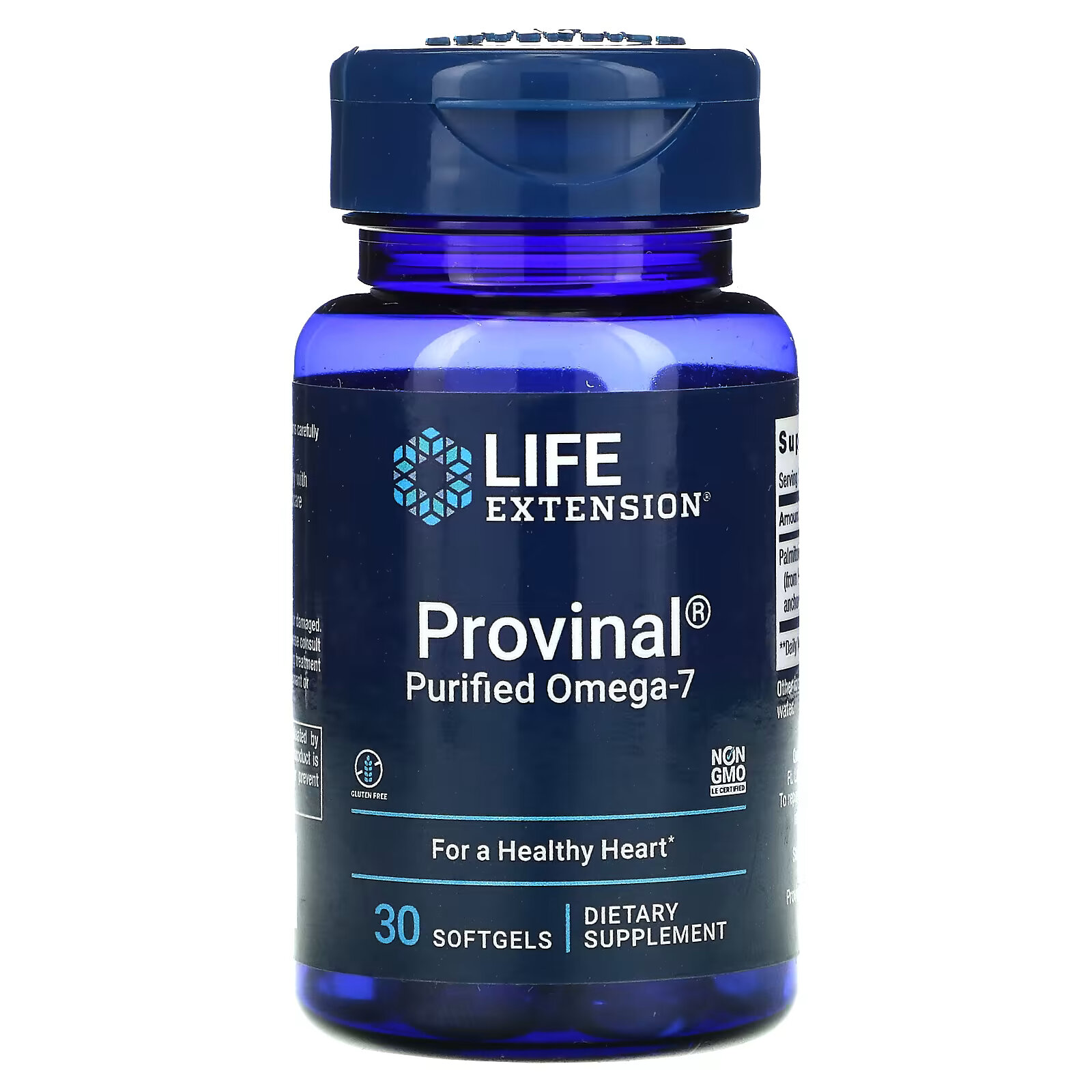 Life Extension, Provinal, очищенная форма омега-7, 30 капсул