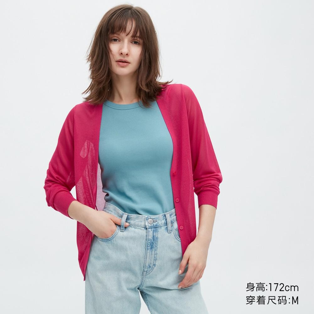 

Рубашка Uniqlo, розовый